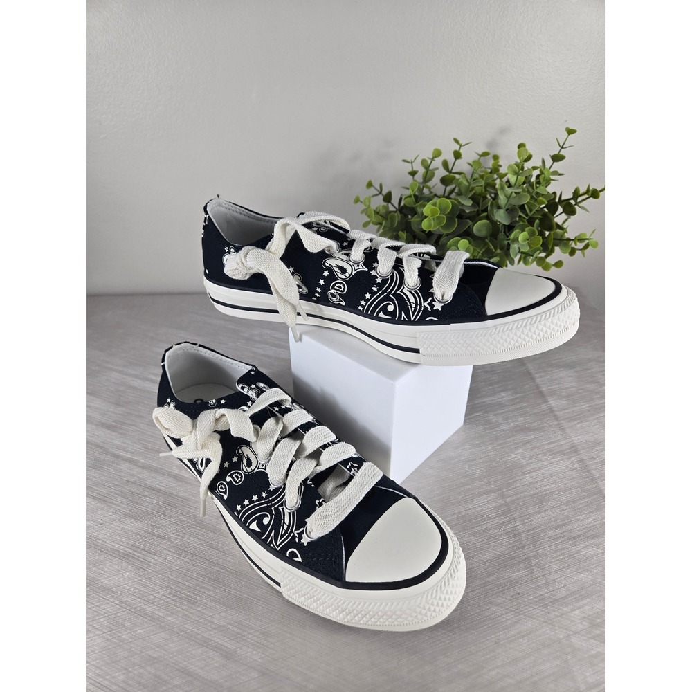 Converse Chuck Taylor All Star Ox Paisley Bandana Black White A15812F Mens 6.5